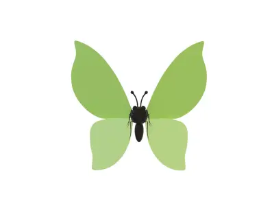 Butterfly Wing Flapping 01 Animated for Game Low-poly 3D model