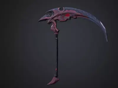 League of Legends Kayn Scythe Low-poly 3D model