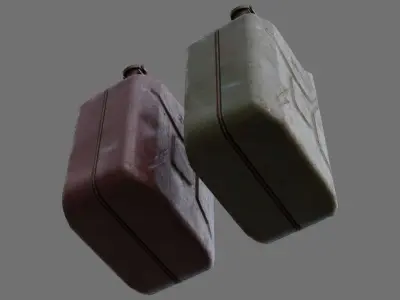Fuel Can 3C Low-poly 3D model