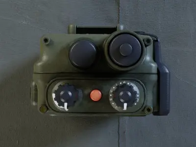 Military Walky Talky Game Asset - Lowpoly Low-poly 3D model