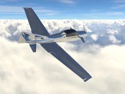 Concept Prop Plane 3D model