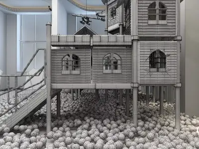 Playroom with Playground 3D model