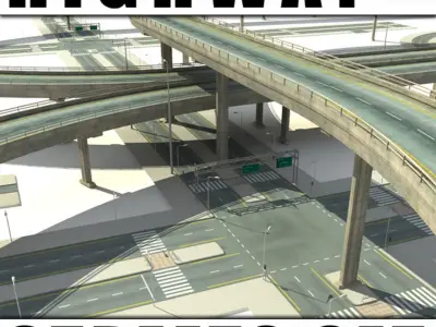 Highways and Streets Collection 3D model