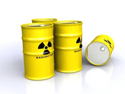 Metal barel 3D model