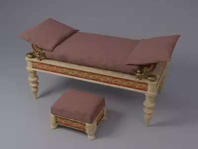Ancient classical Kline - Triclinium 3D model