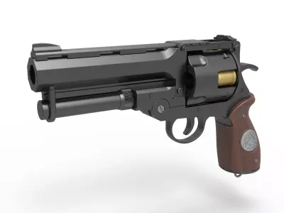 Samaritan Revolver from the movie Hellboy 2004 3D model