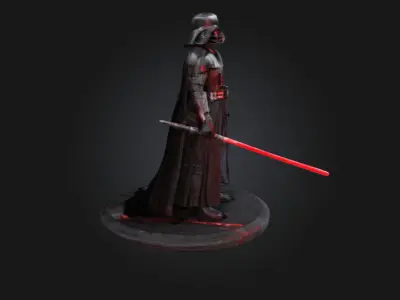 Dark Lord 3D Printable Statue Sith Warrior Collectible Figure 3D print model