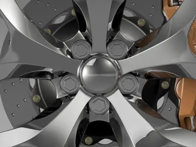 Dodge Challenger SXT wheel 2015 3D model