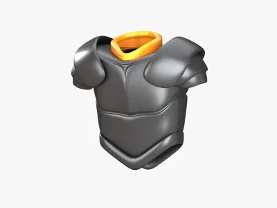 Armor Samurai 3D Illustration 3D model