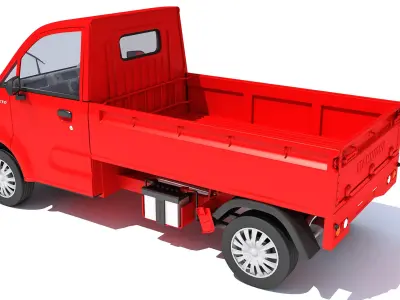 Mahindra Jeeto Minivan 3D Indian Light Commercial Vehicle LCV 3D model