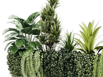 outdoor plant M04 3D model