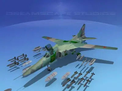MIG-27 Flogger V03 USSR 3D model