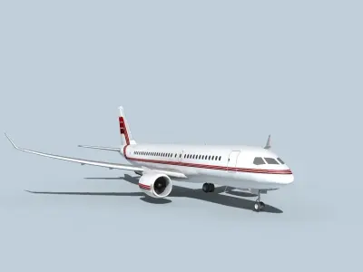 Bombardier CS100 Corporate 1 3D model