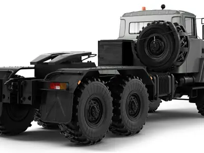 KrAZ 6446 truck tractor 2006 3D model