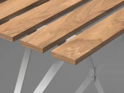TARNO table white Low-poly 3D model