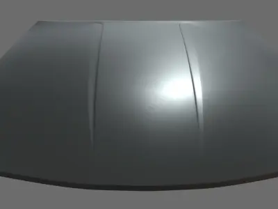 Car Bonnet 04 Low-poly 3D model