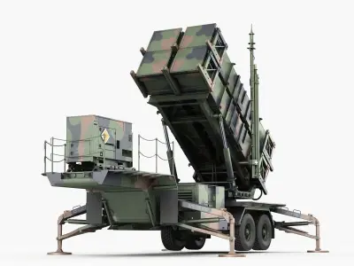 MIM-104 Patriot launcher 3D model