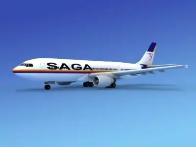 Airbus A300 SAGA 3D model