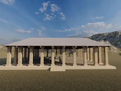 Parthenon-Historical Greek Temple 3D model