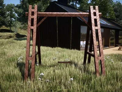 Japanese Theme Swing  3D model