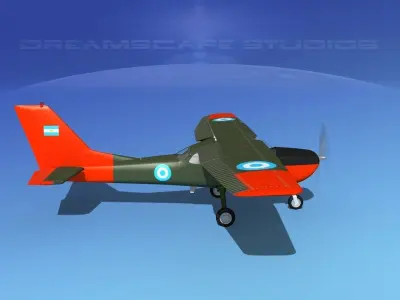 Cessna T-41 Mescalero Argentine Army 3D model