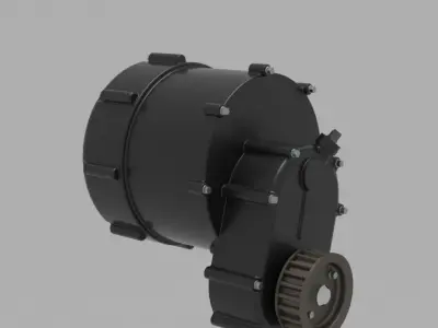 electric motor for motorcycle 3D model