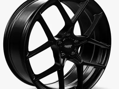 American Racing AR924 Crossfire Wheel Satin Black Low-poly 3D model
