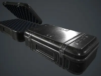 Military Weapon Case PBR Game Ready Low-poly 3D model