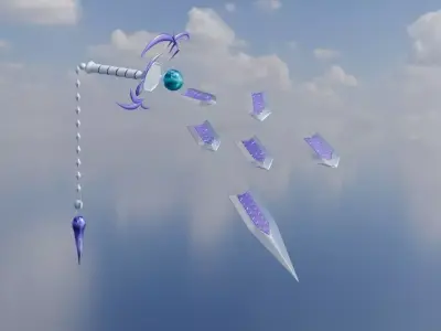 Swordsoul of Mo Ye Sword Low-poly 3D model