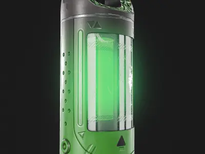 Sci-Fi Teleportation Device Low-poly 3D model