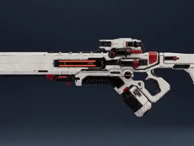 Weapon Sci Fi Pack Vol 2 Low-poly 3D model