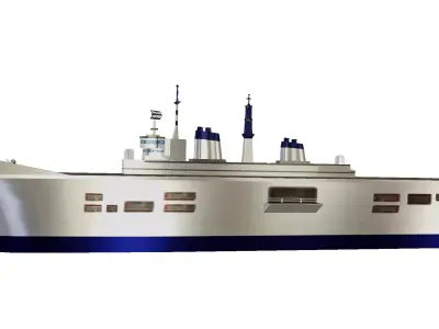 Aircraft Carrier Military Warship 3D model