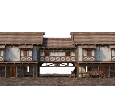 Medieval House 34 PBR 4K GameReady Low-poly 3D model