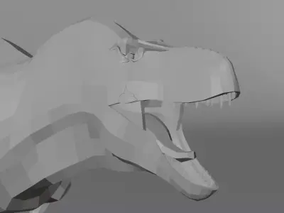 Rigged Low-Poly Tyrannosaurus Low-poly 3D model