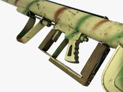 Panzerfaust WW2 Low-poly 3D model