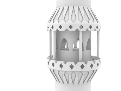 Minaret street lamp 3D model