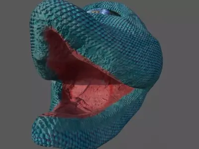 Toothless Tailfish Low-poly 3D model