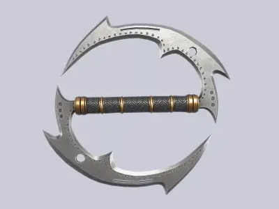 Fantasy chakram Low-poly 3D model purchase