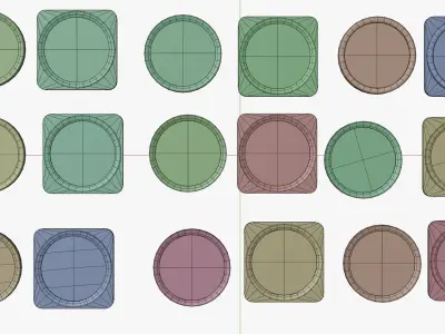 Low Poly Realistic Tachometer for Cars and Aircraft Low-poly 3D model