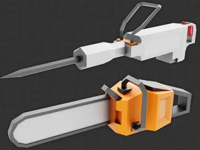 Tools Pack Low Poly Low-poly 3D model