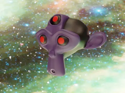 Three-Eyed Suzanne Free 3D model