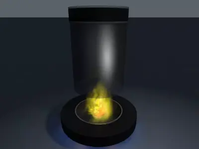 fireplace fire Free 3D model
