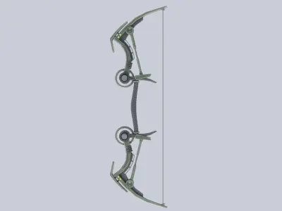 Scifi bow Low-poly 3D model order