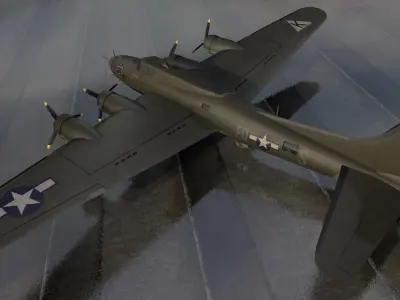 Boeing B-17F Fortress 3D model