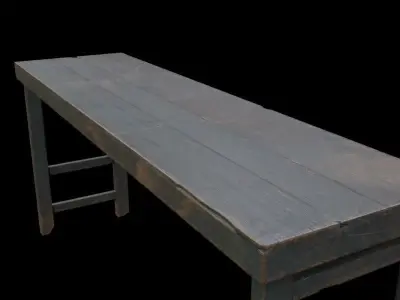 Old Table Free 3D model