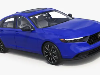 Blue Honda Accord 2025 3D model