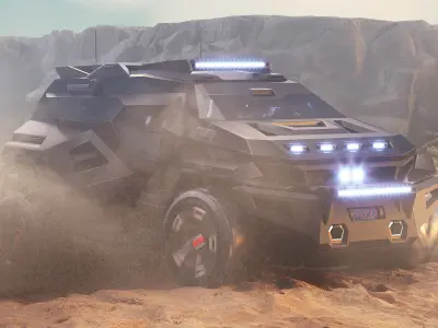 Rezvani Vengeance Armortruck Concept 3D model