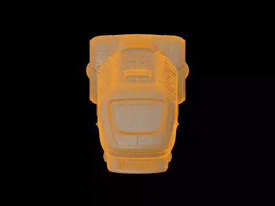 Sci Fi Futuristic Locomotive 3D Print Model 3D print model