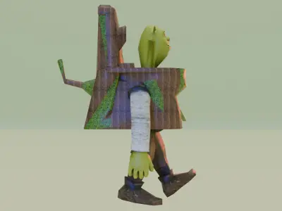 Shrek Skibidi  toilet 3D model