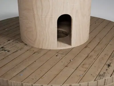 Industrial Cable Reel 3D model